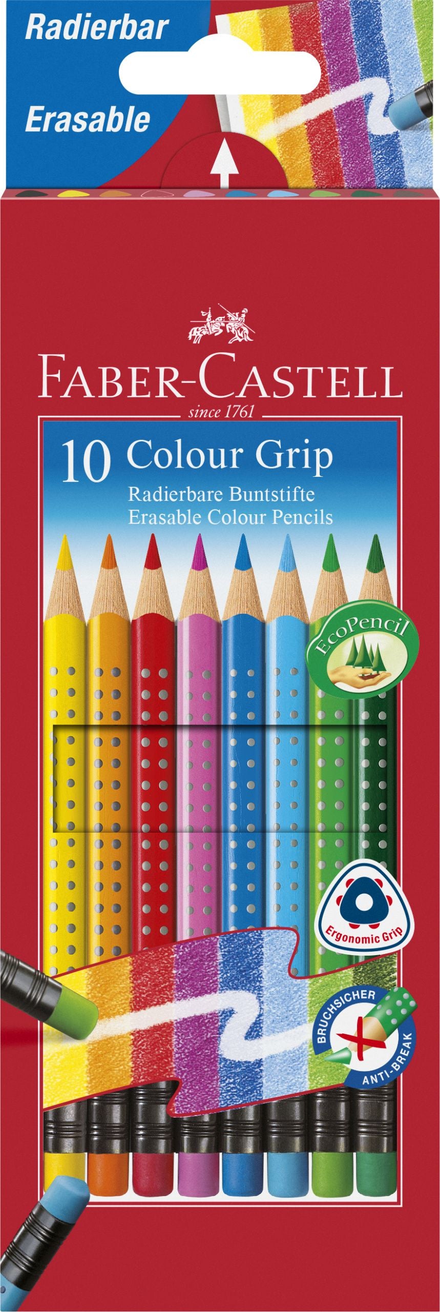 CREIOANE COLORATE 10 CULORI CU GUMA GRIP 2001 FABER-CASTELL CREIOANE COLORATE 10 CULORI CU GUMA GRIP 2001 FABER-CASTELL